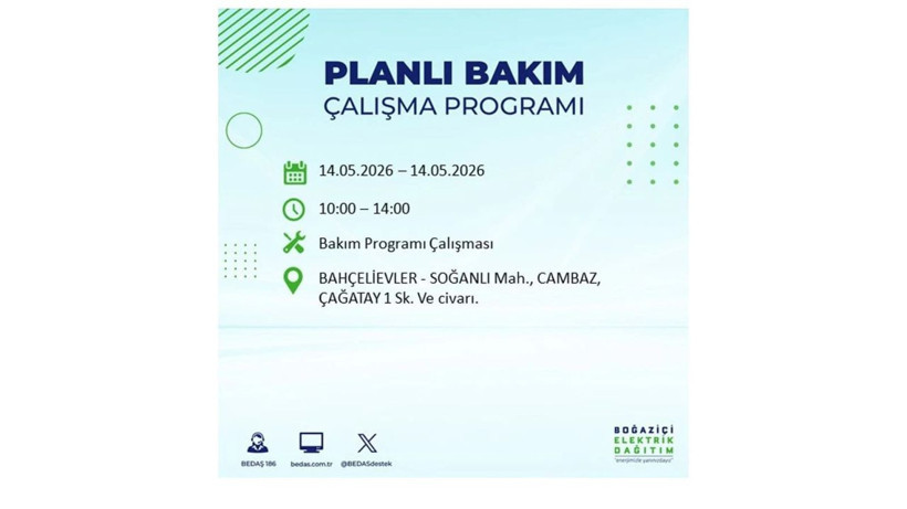 İstanbul’da 14 Mayıs’ta elektrik kesintisi: Saat saat kesinti detayları - Fotoğraf: 10