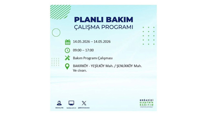 İstanbul’da 14 Mayıs’ta elektrik kesintisi: Saat saat kesinti detayları - Fotoğraf: 12