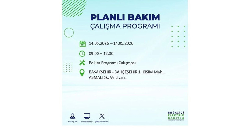 İstanbul’da 14 Mayıs’ta elektrik kesintisi: Saat saat kesinti detayları - Fotoğraf: 13