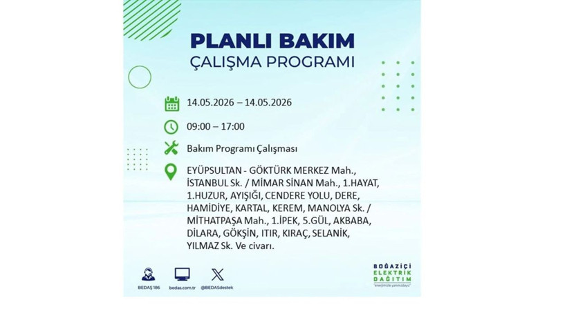 İstanbul’da 14 Mayıs’ta elektrik kesintisi: Saat saat kesinti detayları - Fotoğraf: 21