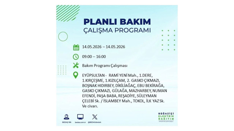 İstanbul’da 14 Mayıs’ta elektrik kesintisi: Saat saat kesinti detayları - Fotoğraf: 22