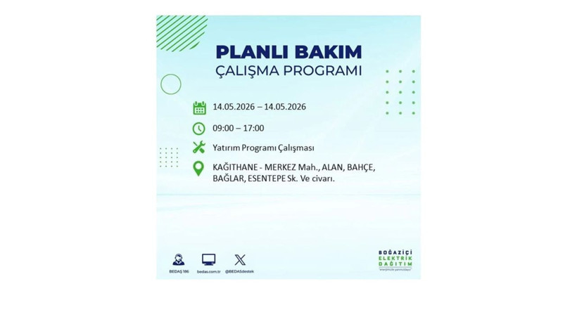 İstanbul’da 14 Mayıs’ta elektrik kesintisi: Saat saat kesinti detayları - Fotoğraf: 31