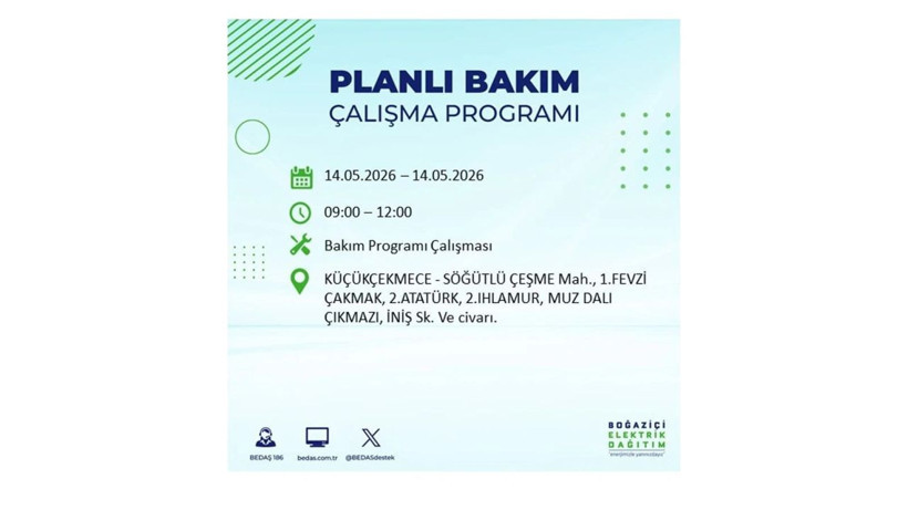 İstanbul’da 14 Mayıs’ta elektrik kesintisi: Saat saat kesinti detayları - Fotoğraf: 32