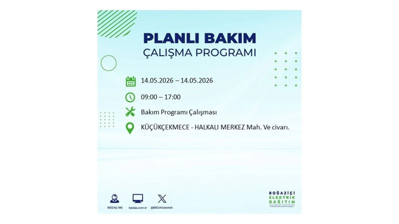 İstanbul’da 14 Mayıs’ta elektrik kesintisi: Saat saat kesinti detayları - Fotoğraf: 36