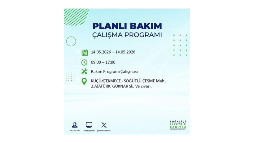 İstanbul’da 14 Mayıs’ta elektrik kesintisi: Saat saat kesinti detayları - Fotoğraf: 37