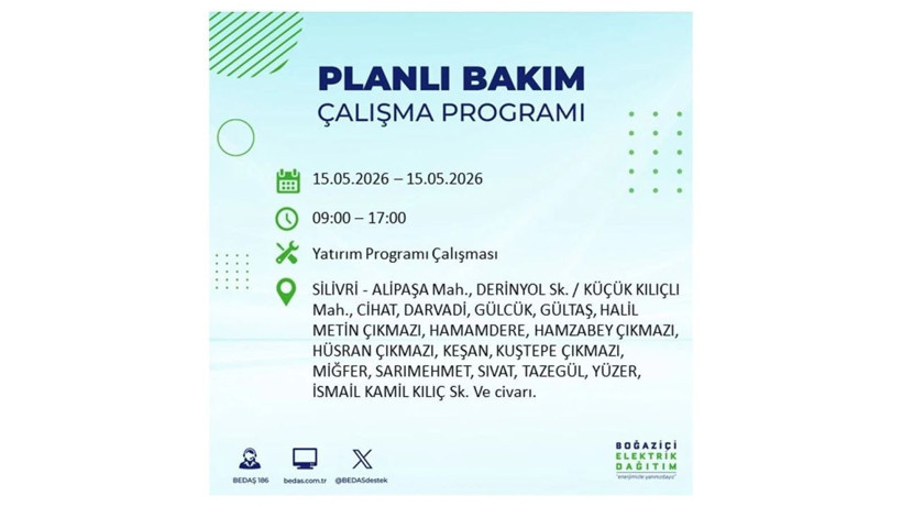 İstanbul'da dev elektrik kesintisi: İşte 15 Mayıs İstanbul elektrik kesintisi olan ilçeler - Fotoğraf: 54