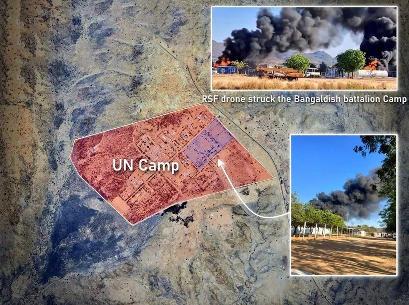 Sudan’da BM tesisine İHA saldırısı: 6 barış gücü askeri öldü, 8 yaralı var... - Fotoğraf: 2