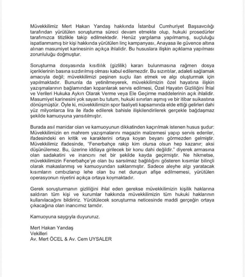 Mert Hakan Yandaş'ın avukatlarından açıklama - Fotoğraf: 8