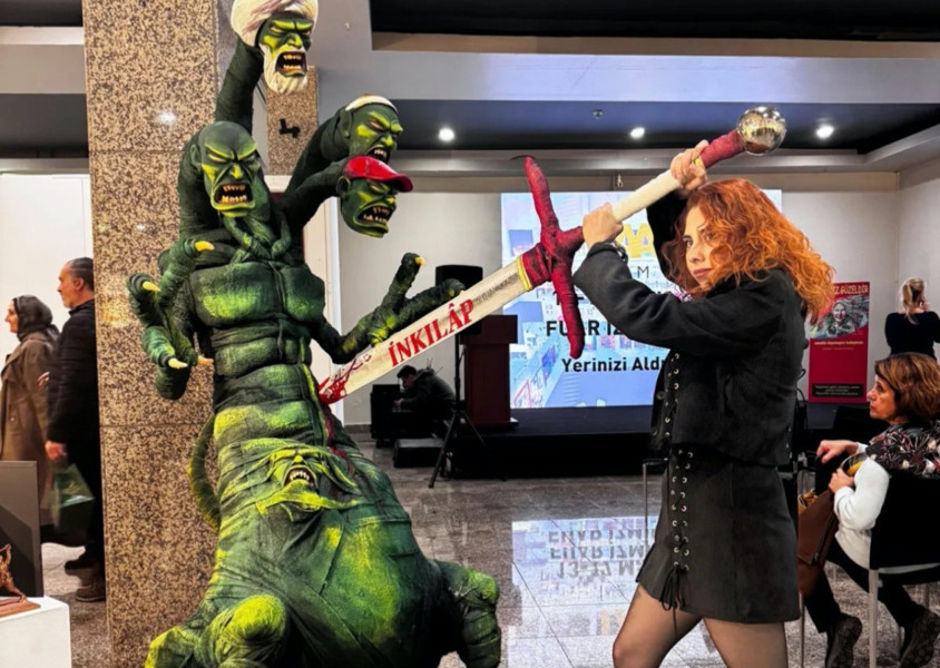 Sanat adı altında provokasyon! Lütfi Kırdar’daki skandal heykelde gözaltı: Sanatçı ve sorumlu yakalandı!