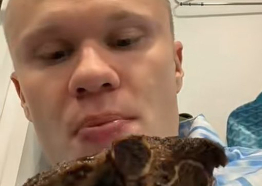 Erling Haaland et yediği anları paylaştı! O anlar viral oldu...