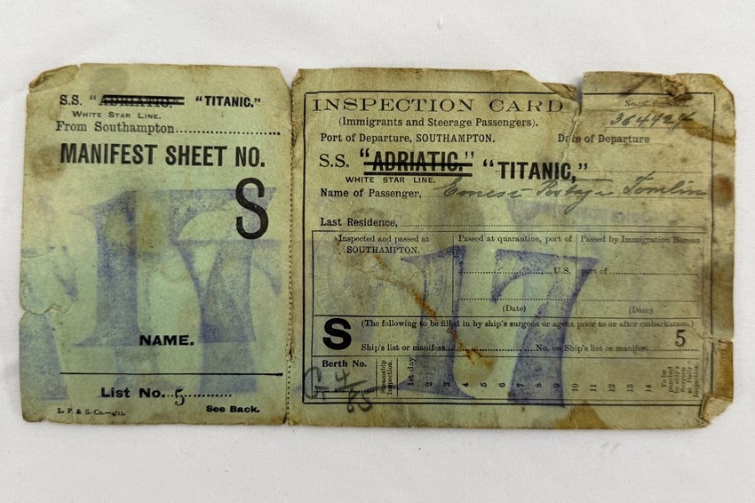 Titanic'ten sağ kurtulan Gracie'nin gemi batmadan önce yazılmış mektubu 400 bin dolara alıcı buldu