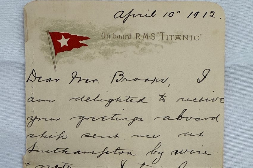 Titanic'ten sağ kurtulan Gracie'nin gemi batmadan önce yazılmış mektubu 400 bin dolara alıcı buldu - Resim : 2
