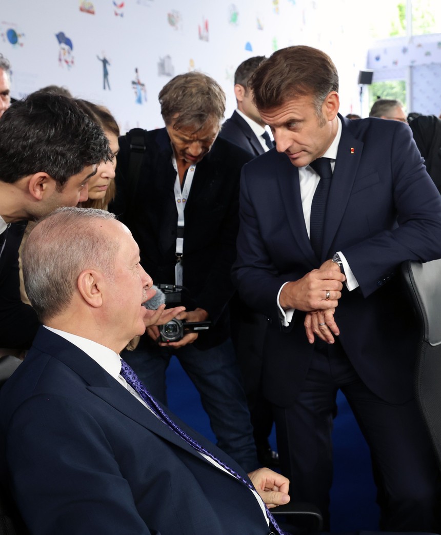 Cumhurbaşkanı Erdoğan'dan Tiran'da Macron'a unutamayacağı bir ders - Resim : 2