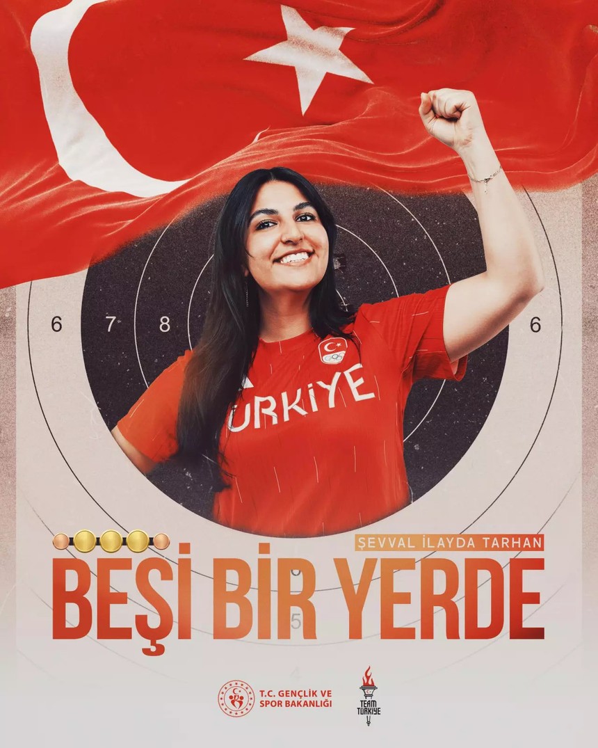 Milli atıcı Şevval İlayda Tarhan'dan tarihi başarı: Beşi bir yerde!
