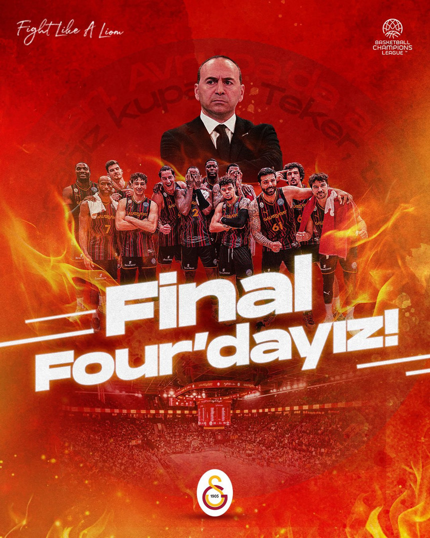 Potanın Aslanları Final-Four'da (Galatasaray: 90 - ERA Nymburk: 74)