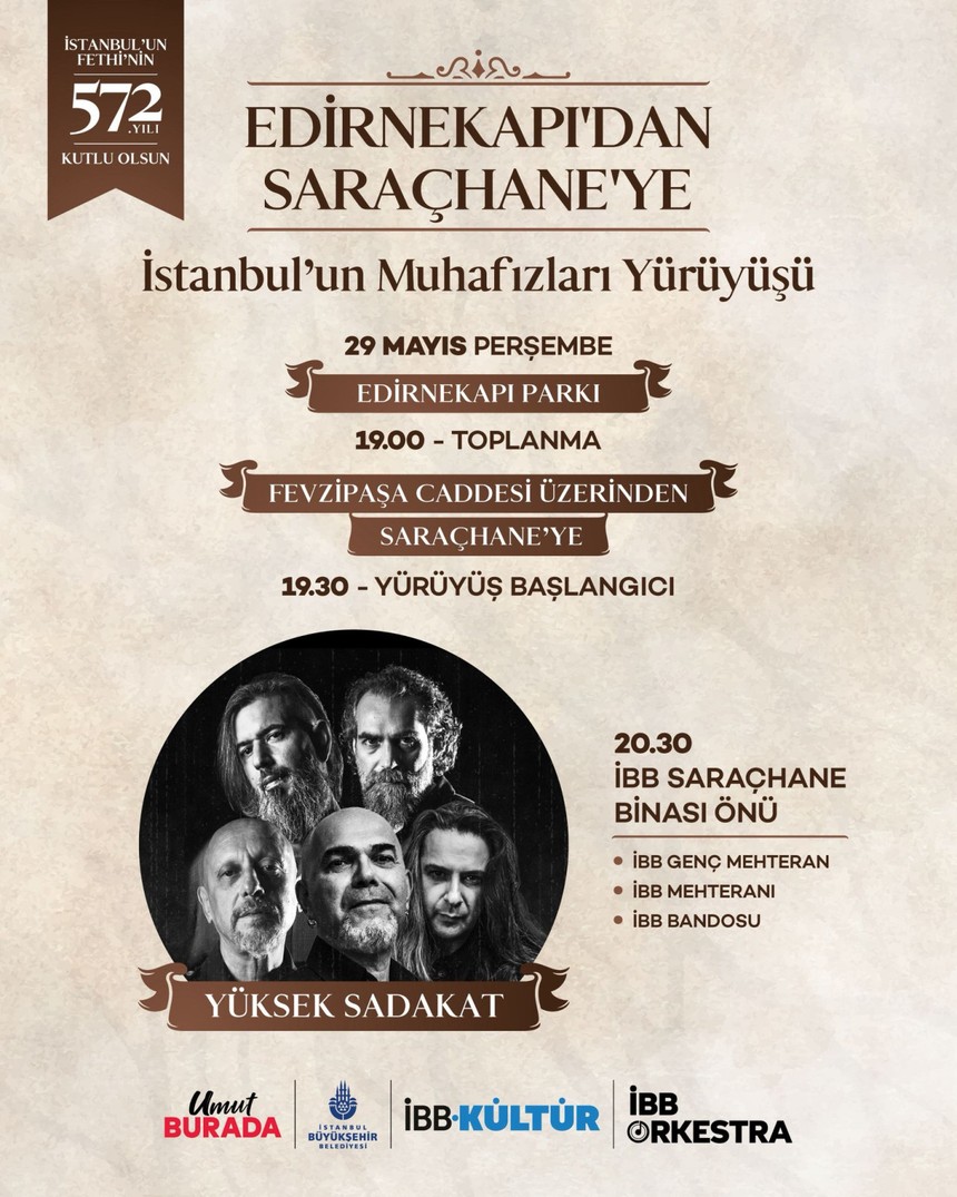 İBB, İstanbul'un fethinin 572. yıl dönümünde (29 Mayıs) ulaşımı ücretsiz yaptı