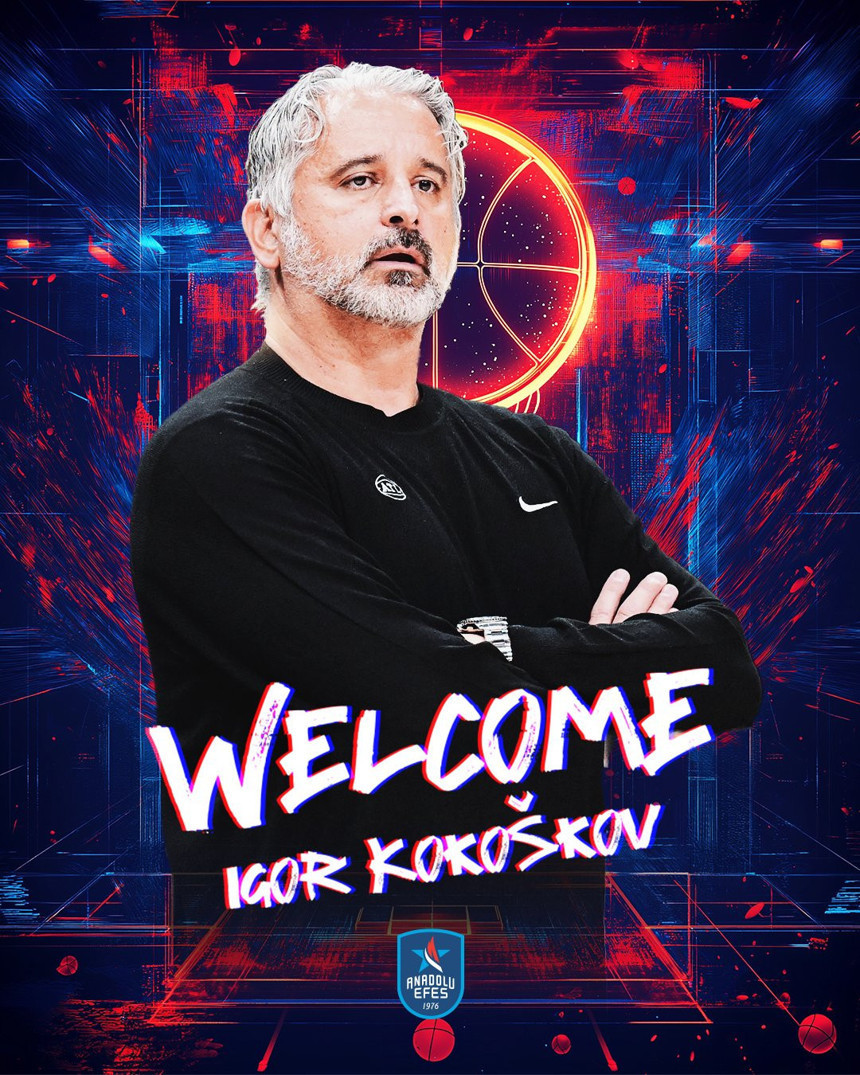Anadolu Efes'in yeni koçu resmen Igor Kokoskov... Sloven çalıştırıcıyla 3 yıllık sözleşme imzalandı