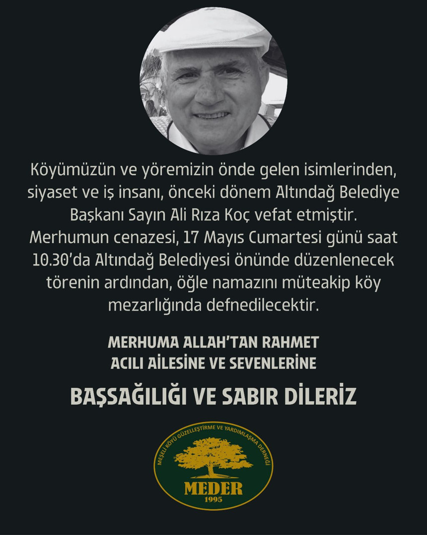 Eski CHP Altındağ Belediye Başkanı Ali Rıza Koç Kimdir? Nereli?