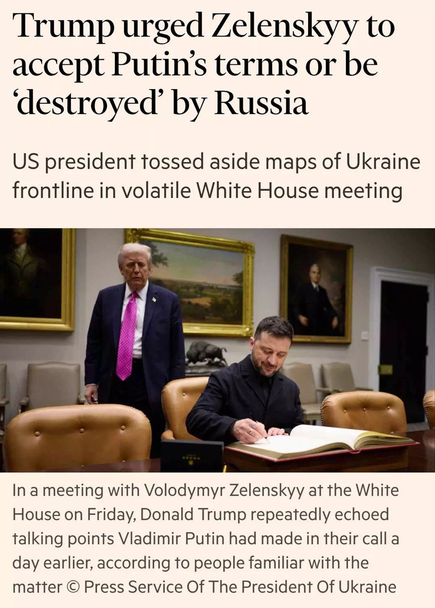 Donald Trump, Volodimir Zelenski'ye küfredip harita fırlattı: Ya Putin’in şartlarını kabul et ya da yok ol!