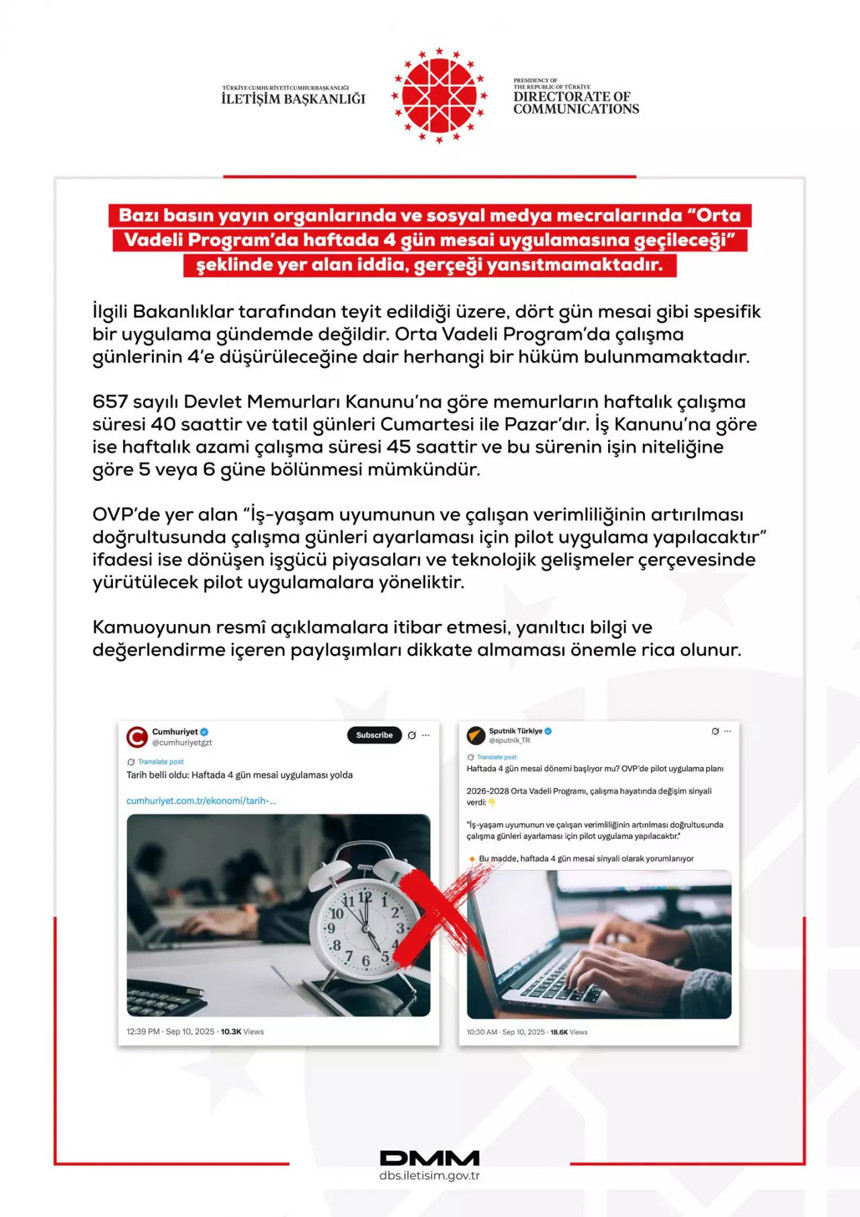 4 gün mesai, 3 gün izin iddiasına DMM'den açıklama geldi