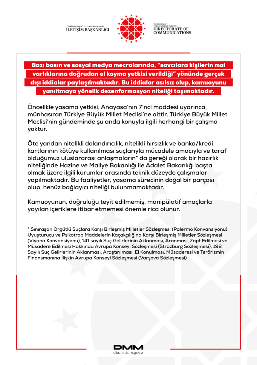 Savcılara 'mülke el koyma' yetkisi! DMM'den o iddialara yanıt...