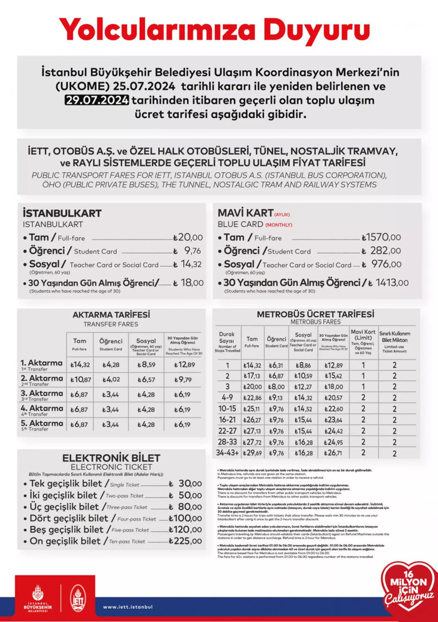 İBB'den yeni teklif: İstanbul'da toplu ulaşıma büyük zam geliyor!