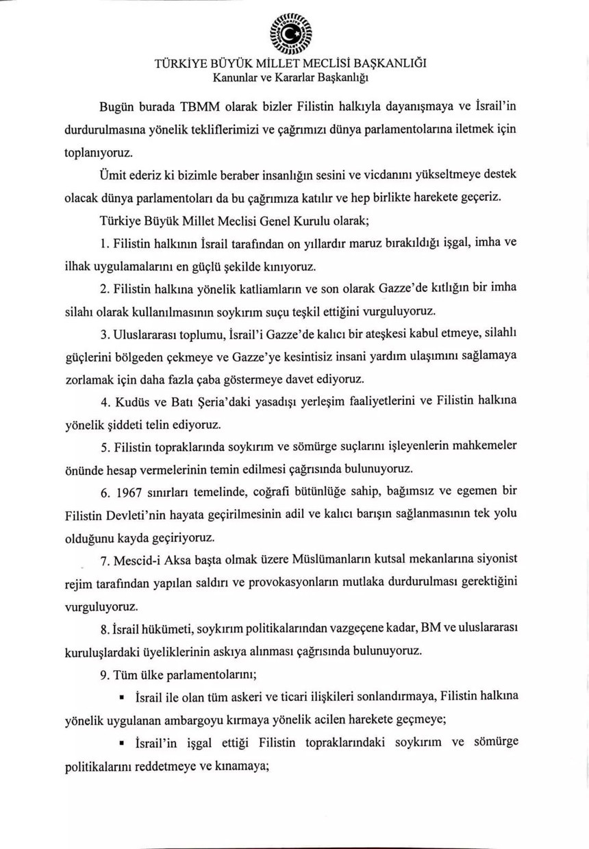 Gazze Tezkeresi TBMM'de kabul edildi - Resim : 2