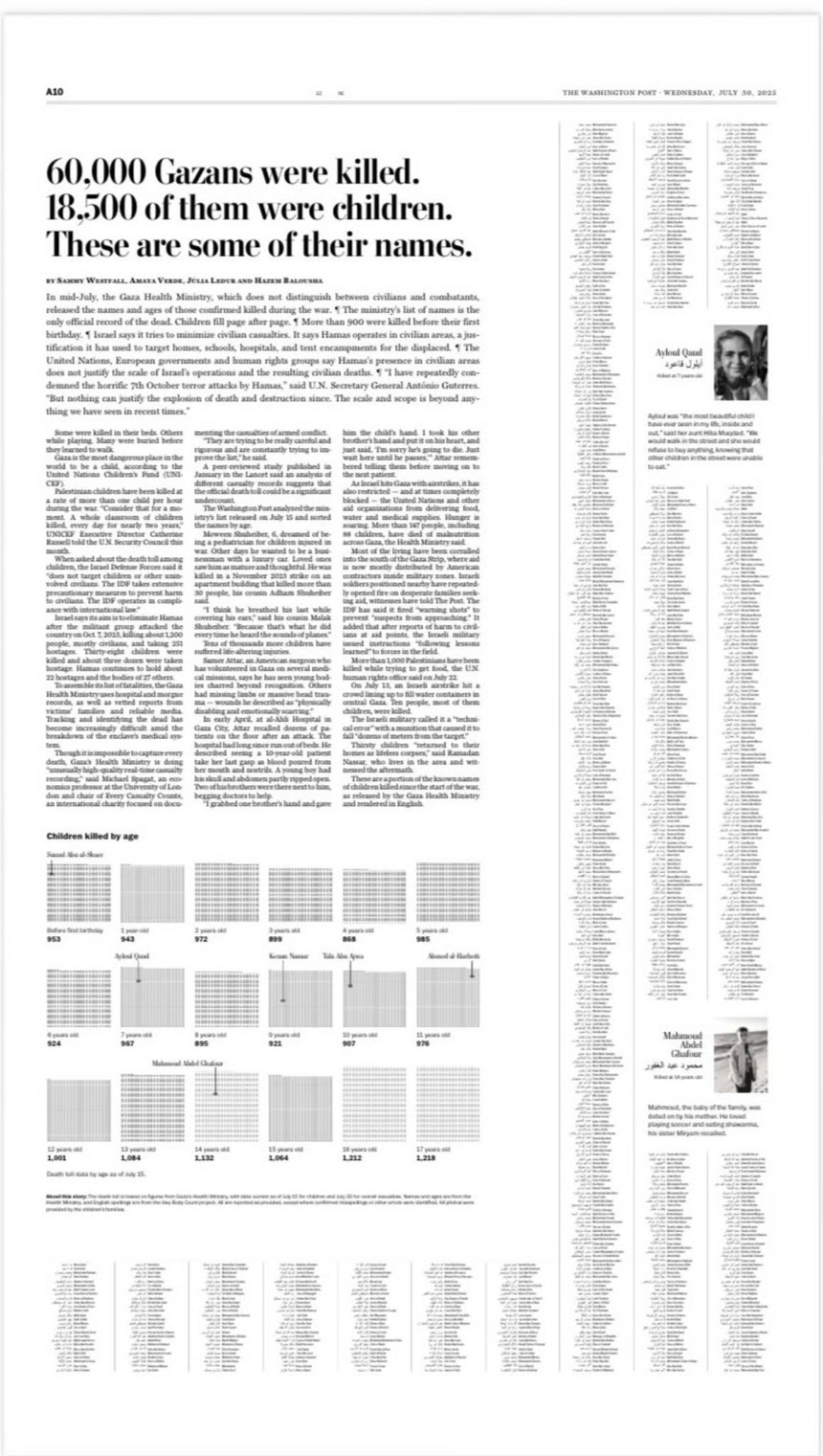 The Washington Post'tan müthiş çalışma: 60 bin Gazzeli İsrail tarafından öldürüldü, 18.500'ü çocuktu, tek tek isimleri ve öyküleri - Resim : 3