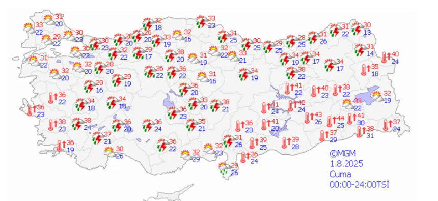 Meteoroloji'den İstanbul ve Ankara dahil 14 il için yağış uyarısı - Resim : 2