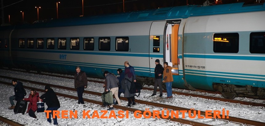 Ankara tren kazası görüntülerini izle! Son dakika Ankara -Konya YHT kazası videosu!