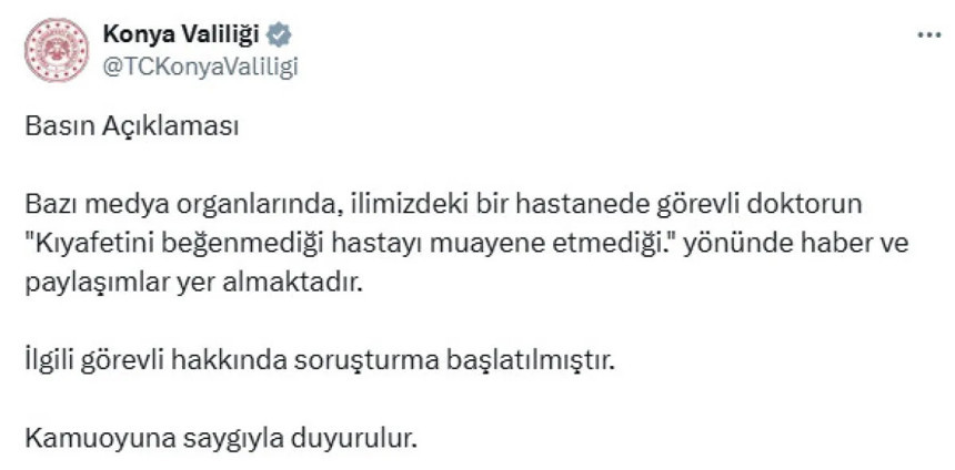 Teşhirci dedi muayene etmedi!Konya'daki skandal olayla ilgili Sağlık Bakanlığı soruşturma başlattı - Resim : 2