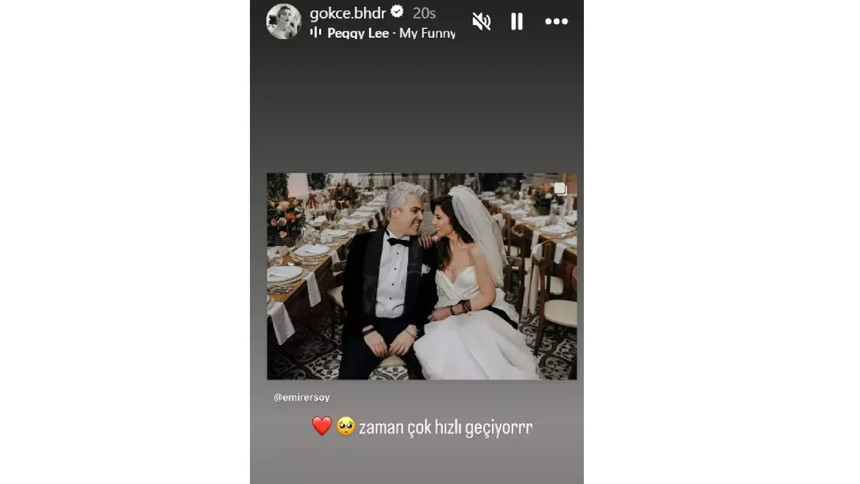 Gökçe Bahadır ve Emir Ersoy'dan romantik yıl dönümü kutlaması:" Zaman çok çabuk geçiyor"
