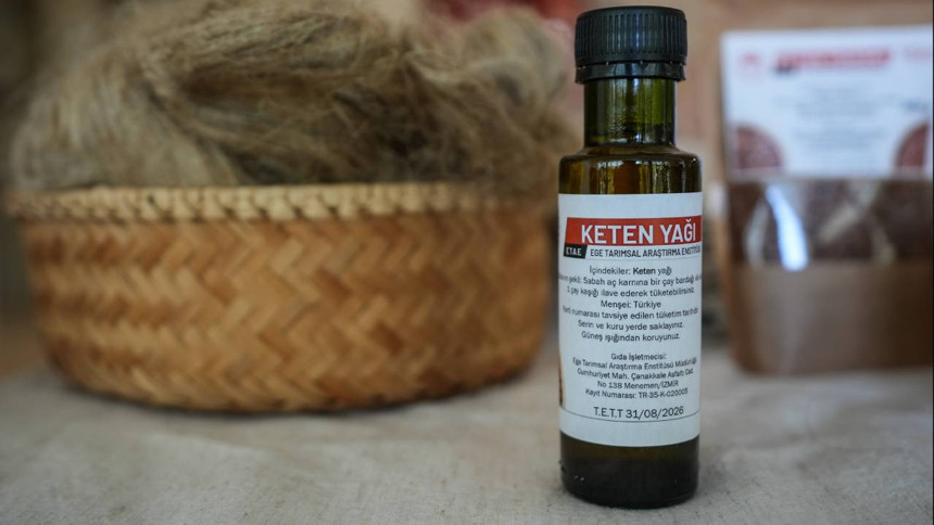 Kuraklığa dayanıklı geliştirilen keten tohumlarının tanıtımı İzmir'de yapıldı