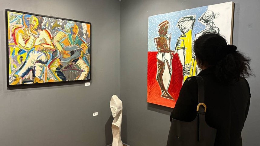 "Boyutlar Arası Düet" sergisinin HB Art Gallery'de