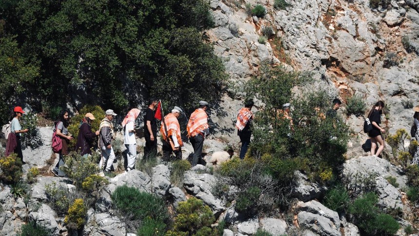 Kaş'ta Likya Su Yolu Yürüyüşü ve Patara Yörük Göçü etkinliği... Yaklaşık bin kişi 8 km yürüdü