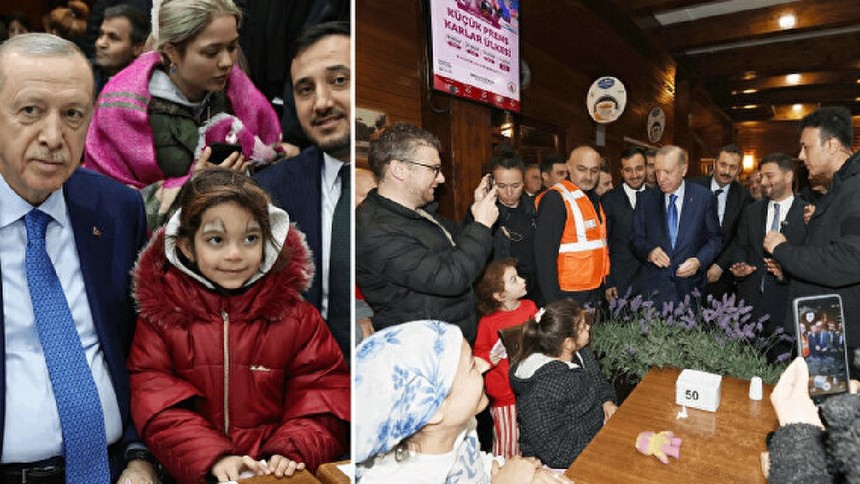 Cumhurbaşkanı Erdoğan’dan geceyi dışarda geçiren vatandaşlara destek ziyareti