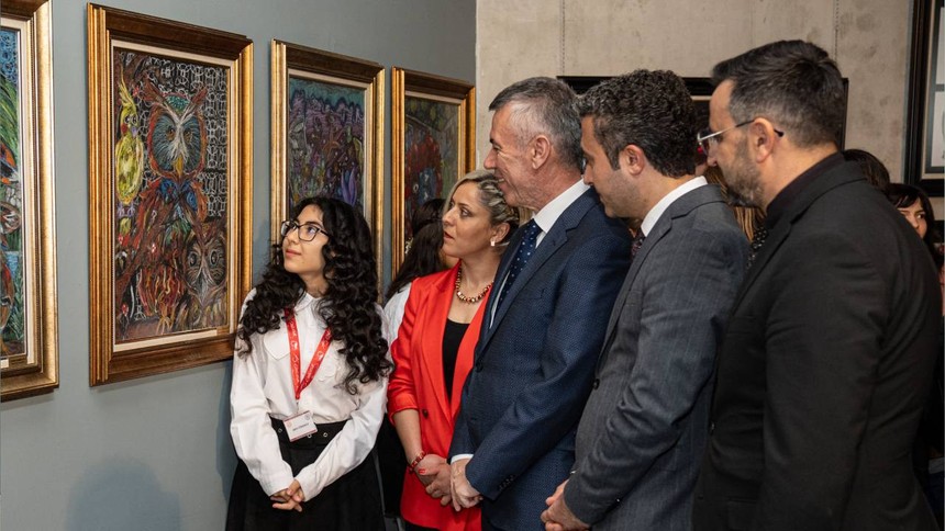 BİLSEM öğrencilerinin sergisi CerModern'de açıldı