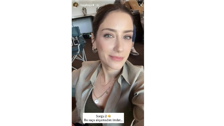 Hazal Kaya 'Sorgu' dizisi için yeniden imaj değiştirdi! Sarı saçlara veda!