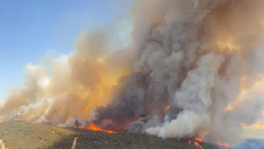 İzmir yanıyor: Orman yangınında alevler evlere yaklaştı! - Resim : 3