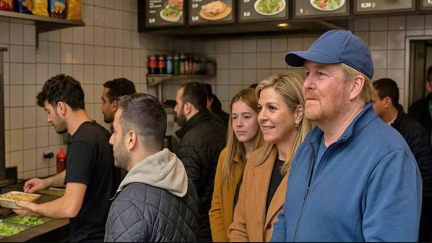 Kralı gelse bu lezzete karşı koyamıyor! Hollanda Kralı Türk dönercisinde sıraya girdi - Resim : 3