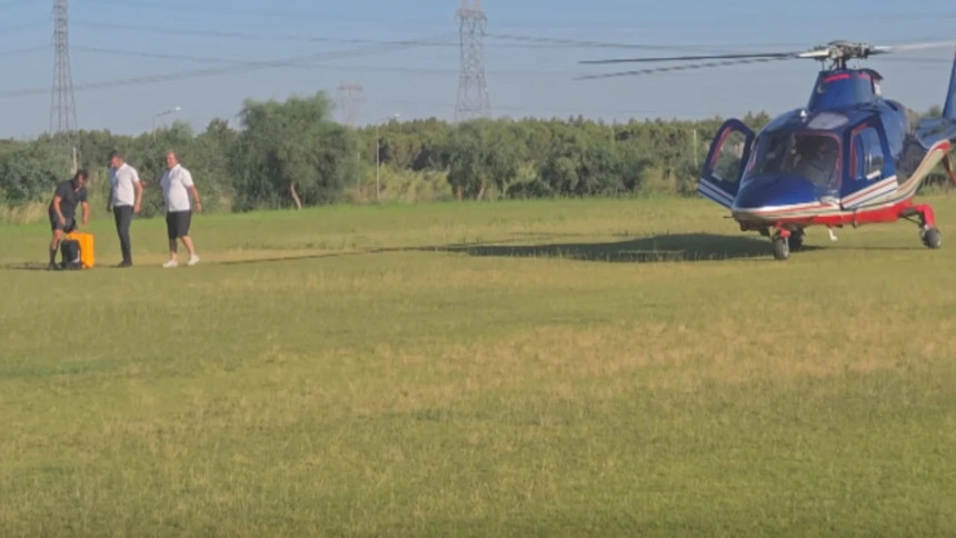 Yok daha neler: Emre Belözoğlu, takımının ilk antrenmanına helikopterle geldi
