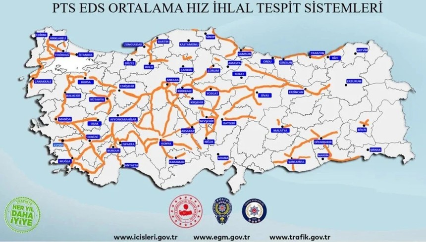 Yola çıkmadan önce mutlaka bakın: Sabit radar noktaları açıklandı - Resim : 20