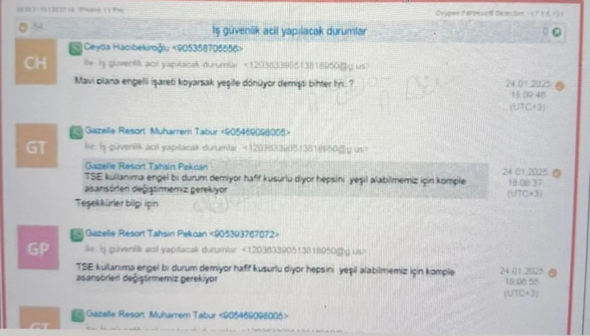 Bolu'da 78 kişinin öldüğü yangında otel müdürünün telefon kayıtları oraya çıktı