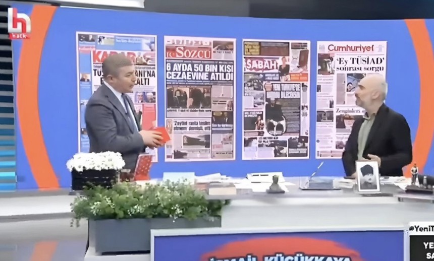 Stüdyo bir anda buz kesti... İsmail Saymaz ile Küçükkaya arasında gergin anlar