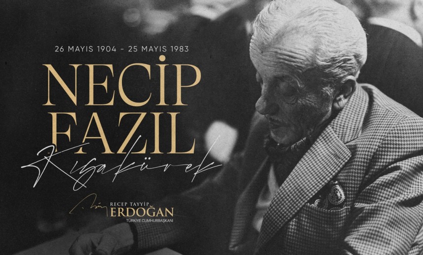 Cumhurbaşkanı Erdoğan, vefatının 42. yılında Necip Fazıl Kısakürek'i andı, yapay zeka sayesinde sohbet etti