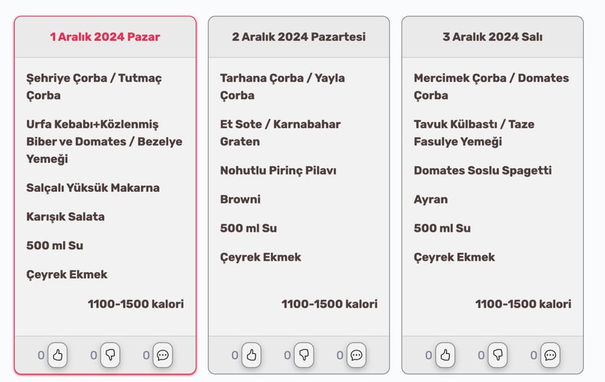 Aralık ayı KYK yemek listesi 2024! Bu ay KYK'da hangi kahvaltılar ve yemekler var - Resim : 4