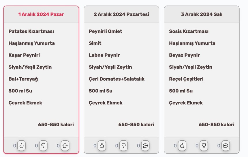 Aralık ayı KYK yemek listesi 2024! Bu ay KYK'da hangi kahvaltılar ve yemekler var - Resim : 2