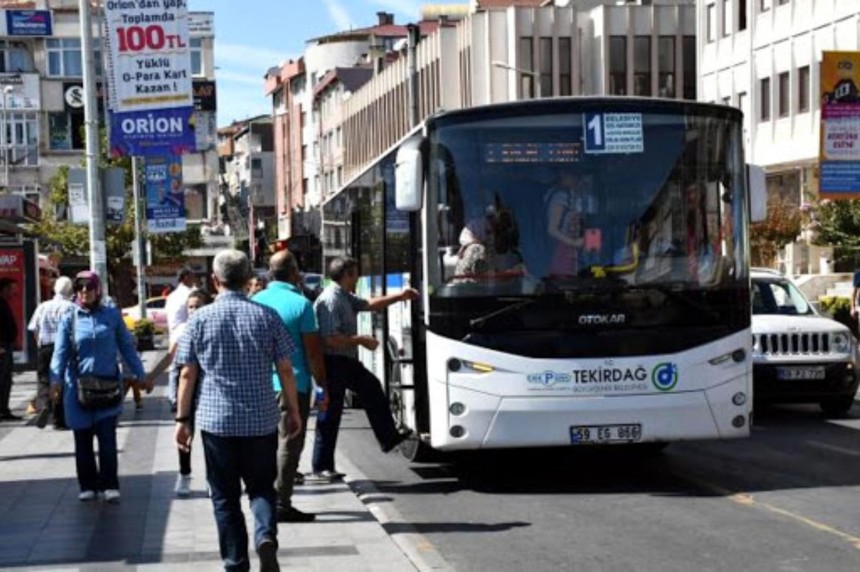 Tekirdağ'da toplu ulaşım yasaklandı