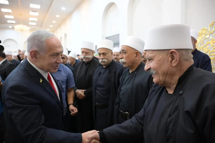 Binyamin Netanyahu, Dürzi cemaatinin ruhani lideri Şeyh Muvaffak Tarif ile görüştü - Resim : 2