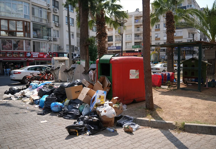 İzmir'de çöp dağları isyan ettirdi! Her yeri böcekler sardı! - Resim : 3